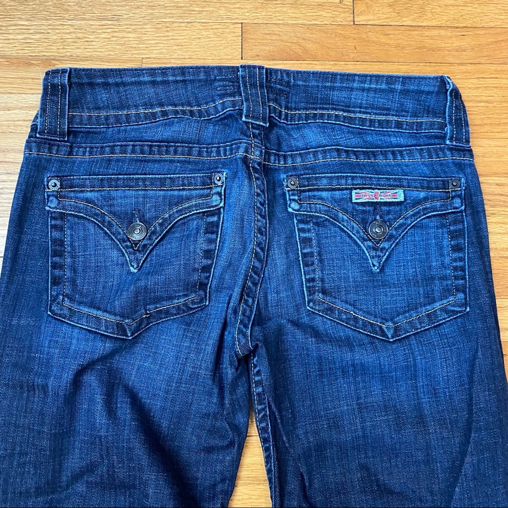 HUDSON Womens Jeans Boot Cut Stretch size 29 Style# W170DHA Flap Pockets